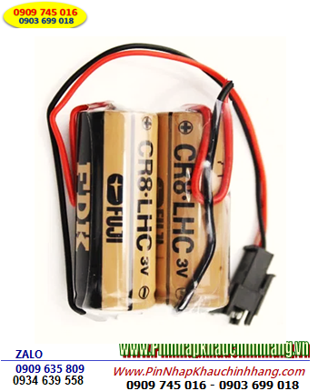 FUJI CR8.LHC, Pin nuôi nguồn PLC FUJI CR8.LHC (2 viên ghép 1) 5200mAh